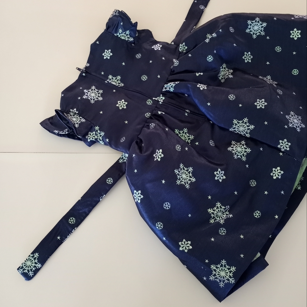 Bonnie Jean Snowflake Christmas Dress Toddler Girls Size 2T - Picture 12 of 14
